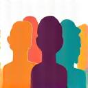 Icon für lebendige Gemeinschaft: eine Gruppe von Menschen